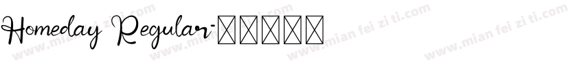 Homeday Regular字体转换